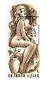 044. Exl. Dr. Arthur Bräuer ( ülő női akt pennával, lábánál váza, 1967 )