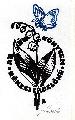 247. Exl.  Az én könyvem - Kékesi Lászlóné ( gyöngyvirág - Convallaria majalis és kis lonclepke - Limenitis  camilla,-színes változat, 1992 )
