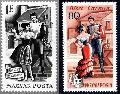 A világ operái (Bizet: Carmen) bélyegterv, és a kész bélyeg.